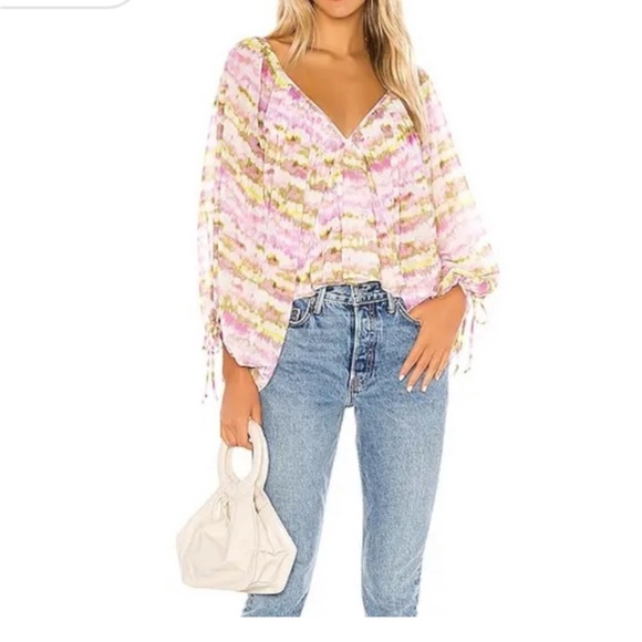 NWT Tularosa Nola Top in Orchid Multi Tie Dye. Size Large - Picture 3 of 3